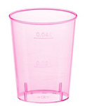 PAPSTAR Kunststoff-Schnapsglas, 4 cl, rosa transparent