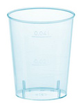 PAPSTAR Kunststoff-Schnapsglas, 4 cl, blau transparent