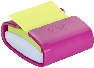 Post-it Super Sticky Z-Notes Spender, fuchsia, bestückt