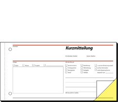 sigel Formularbuch Kurzbrief, 2/3 A4, 50 Blatt, SD / CFB