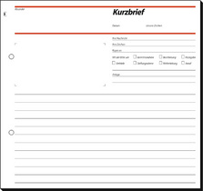 sigel Formularbuch Kurzbrief, 2/3 A4, 50 Blatt, SD / CFB