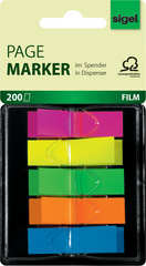 sigel Haftstreifen Z-Marker Film Mini Neon, 12 x 45 mm