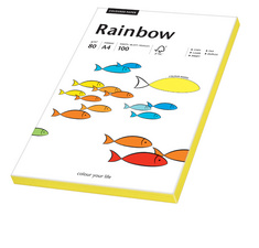 PAPYRUS Multifunktionspapier Rainbow, A4, 80 g/qm, neongelb