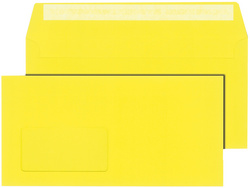 MAILmedia Briefumschlag, C6/5, mit Fenster, gelb