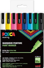 POSCA Pigmentmarker PC-3M, 8er Box, Pastell