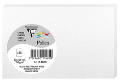 Pollen by Clairefontaine Briefkarte 82 x 128 mm, kirschrot