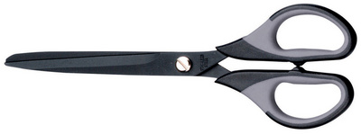 MAUL Schere mit gummierter Griffzone, Länge: 215 mm, schwarz
