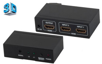 shiverpeaks PROFESSIONAL HDMI Switch, 2 Eingänge