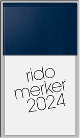 rido idé Tischkalender Merker Miradur, 2021, dunkelblau