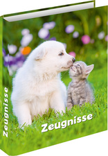 RNK Verlag Zeugnisringbuch Hund mit Katze, DIN A4