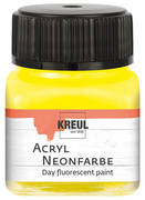 KREUL Acryl-Neonfarbe im Glas, neonorange, 20 ml