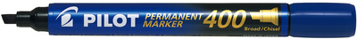 PILOT Permanent-Marker 400, Keilspitze, blau