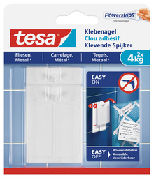 tesa Powerstrips Klebenagel für Fliesen und Metall, 3,0 kg