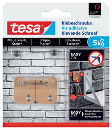 tesa Klebeschraube für Mauerwerk, rechteckig, 2,5 kg