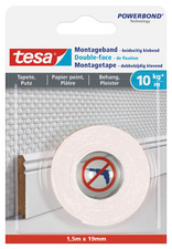 tesa Powerbond Montageband für Tapete/Putz, 19 mm x 5,0 m