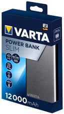 VARTA Mobiler Zusatzakku Slim Powerbank, 12.000 mAh