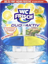 WC Frisch DUO AKTIV WC-Reiniger/-Duftspüler Lemon,Doppelpack