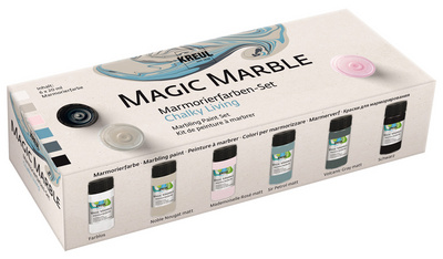 KREUL Marmorierfarbe Magic Marble matt, Set Chalky Living