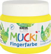 KREUL Neon-Fingerfarbe MUCKI, quietsch-gelb, 150 ml