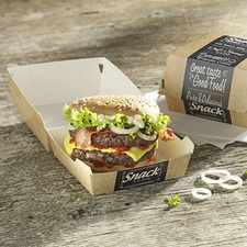 PAPSTAR Burgerbox pure, Maße: 69 x 65 x 65 mm, mini