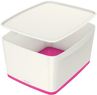 LEITZ Stifteschale My Box, DIN lang, weiß/pink