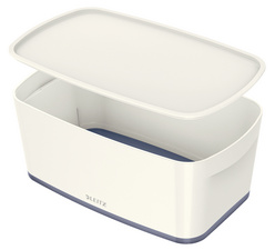 LEITZ Aufbewahrungsbox MyBox, 5 Liter, weiß/eisblau
