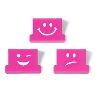 RAPESCO Dokumentenclips Supaclip 40, pink, Emoji-Motiv