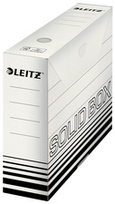 LEITZ Archiv-Schachtel Solid, weiß/hellrot, (B)100 mm