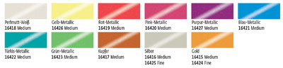 KREUL Glass & Porcelain Pen Metallic, rot-metallic