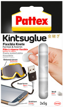 Pattex Flexible Knete Kintsuglue, schwarz, 3 x 5 g Blister