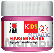 Marabu KiDS Fingerfarbe, 100 ml, metallic-rosa 733
