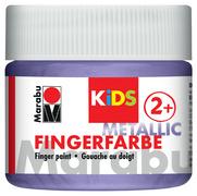 Marabu KiDS Fingerfarbe, 100 ml, metallic-blau 752