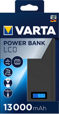 VARTA Mobiler Zusatzakku POWER BANK LCD, 7.800 mAh