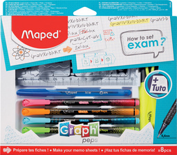 Maped Zeichenset GraphPeps How to set exam, 8-teilig