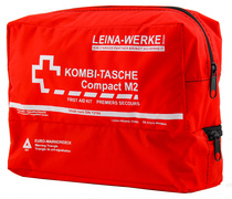 LEINA KFZ-Kombitasche Compact M2, Inhalt DIN 13164, rot