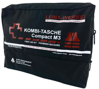 LEINA KFZ-Kombitasche Compact M3, Inhalt DIN 13164, rot
