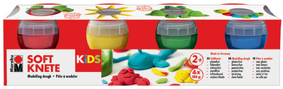 Marabu KiDS Spielknete-Set, 4er Basisfarben
