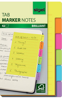 sigel Haftmarker Tab Marker Notes, aus Papier, 42 Blatt