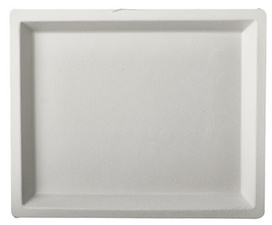 PAPSTAR Zuckerrohr-Teller pure, eckig, 100 x 135 mm, 50er