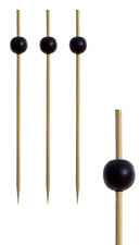 PAPSTAR Fingerfood-Spieße Black Pearl, Länge: 125 mm