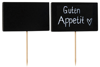 PAPSTAR Fingerfood-Spieße Blackboard, Länge: 160 mm