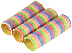 PAPSTAR Luftschlangen Stripes, aus Papier, 5 Farben