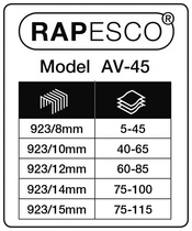 RAPESCO Blockheftgerät AV-45, schwarz