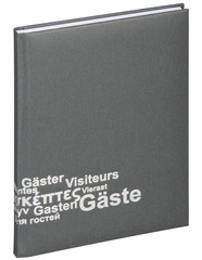 PAGNA Gästebuch Europa, (B)195 x (H)255 mm, 192 Blatt, beige