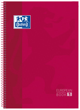 Oxford Collegeblock European Book 1, DIN A4+, kariert, pink