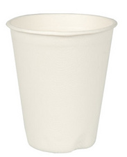 PAPSTAR Zuckerrohr-Trinkbecher pure, 0,2 l, weiß, 40er