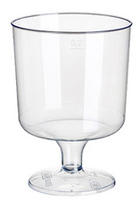 PAPSTAR Kunststoff-Rotweinglas, 0,2 l, glasklar
