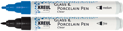 KREUL Glass & Porcelain Pen Clear fine, schwarz