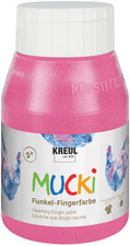 KREUL Funkel-Fingerfarbe MUCKI, feenstaub-rosa, 500 ml