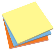 sigel Moderationskarten Static Notes, statisch haftend, gelb